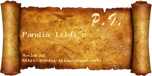 Pandia Iziás névjegykártya